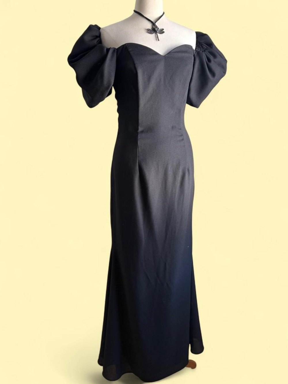 Vintage 80s goth formal gown, size M